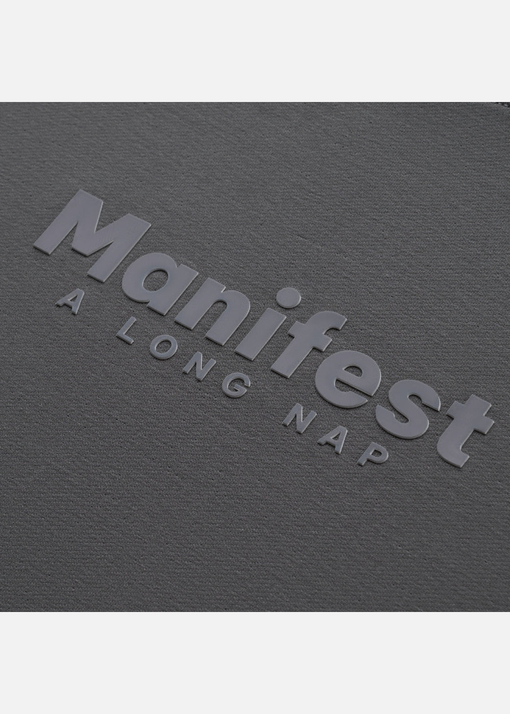 Áo Thun Boxy Raglan Hack Dáng CloudTouch™ In Nổi 3D The No Style 204 Xám Đậm