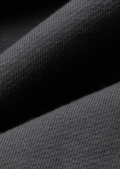 Áo Thun Boxy Raglan Hack Dáng CloudTouch™ In Nổi 3D The No Style 204 Xám Đậm