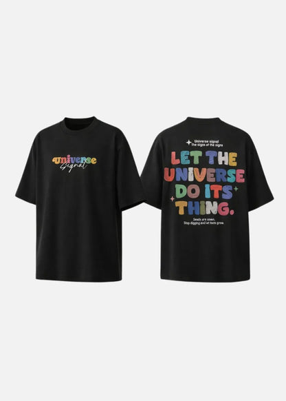 Áo Thun FlexFit™In Puff 3D Nổi "Universe" The No Style 210 Đen