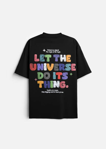 Áo Thun FlexFit™In Puff 3D Nổi "Universe" The No Style 210 Đen