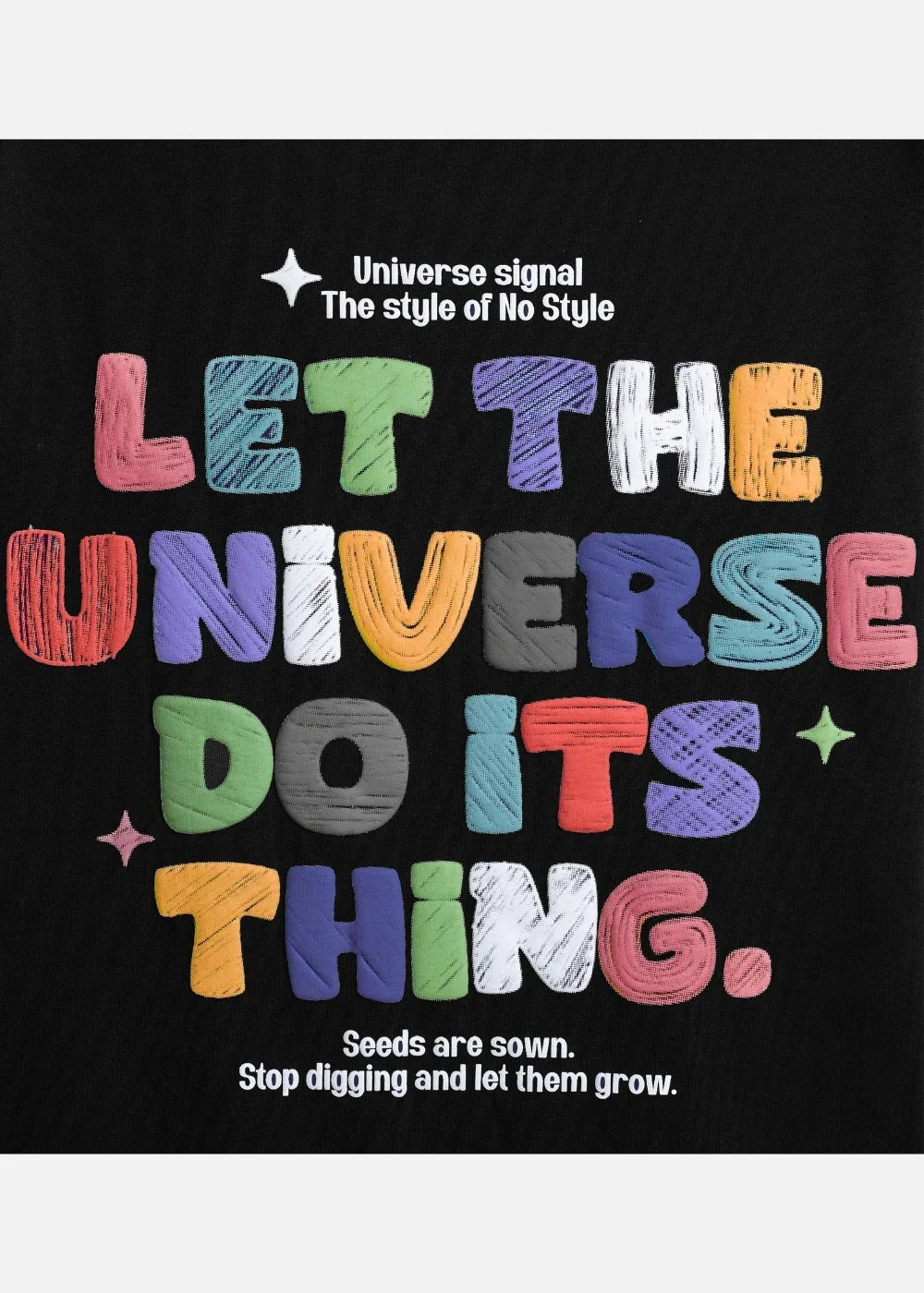 Áo Thun FlexFit™In Puff 3D Nổi "Universe" The No Style 210 Đen