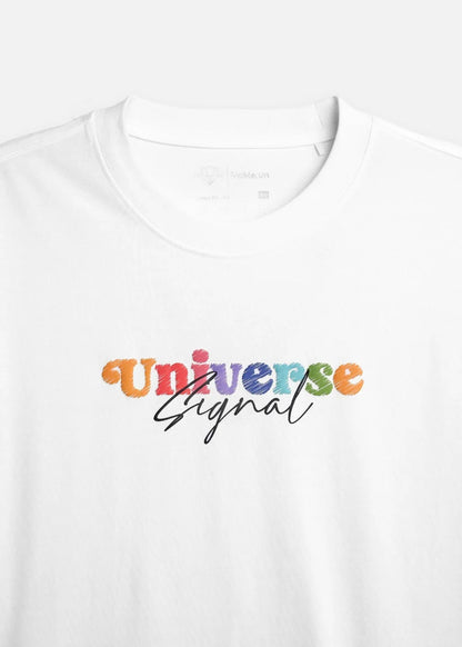 Áo Thun FlexFit™In Puff 3D Nổi "Universe" The No Style 210 Trắng