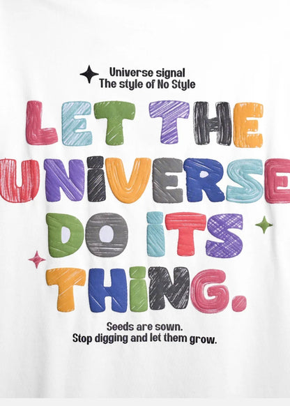 Áo Thun FlexFit™In Puff 3D Nổi "Universe" The No Style 210 Trắng