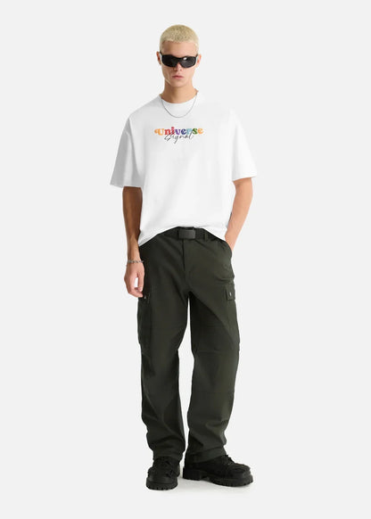 Áo Thun FlexFit™In Puff 3D Nổi "Universe" The No Style 210 Trắng