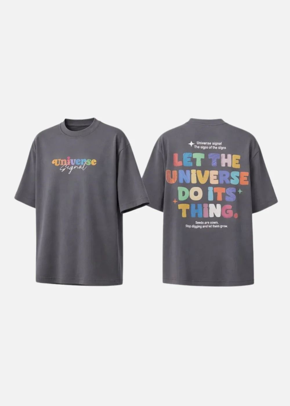 Áo Thun FlexFit™In Puff 3D Nổi "Universe" The No Style 210 Xám Đậm