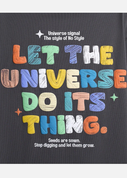 Áo Thun FlexFit™In Puff 3D Nổi "Universe" The No Style 210 Xám Đậm