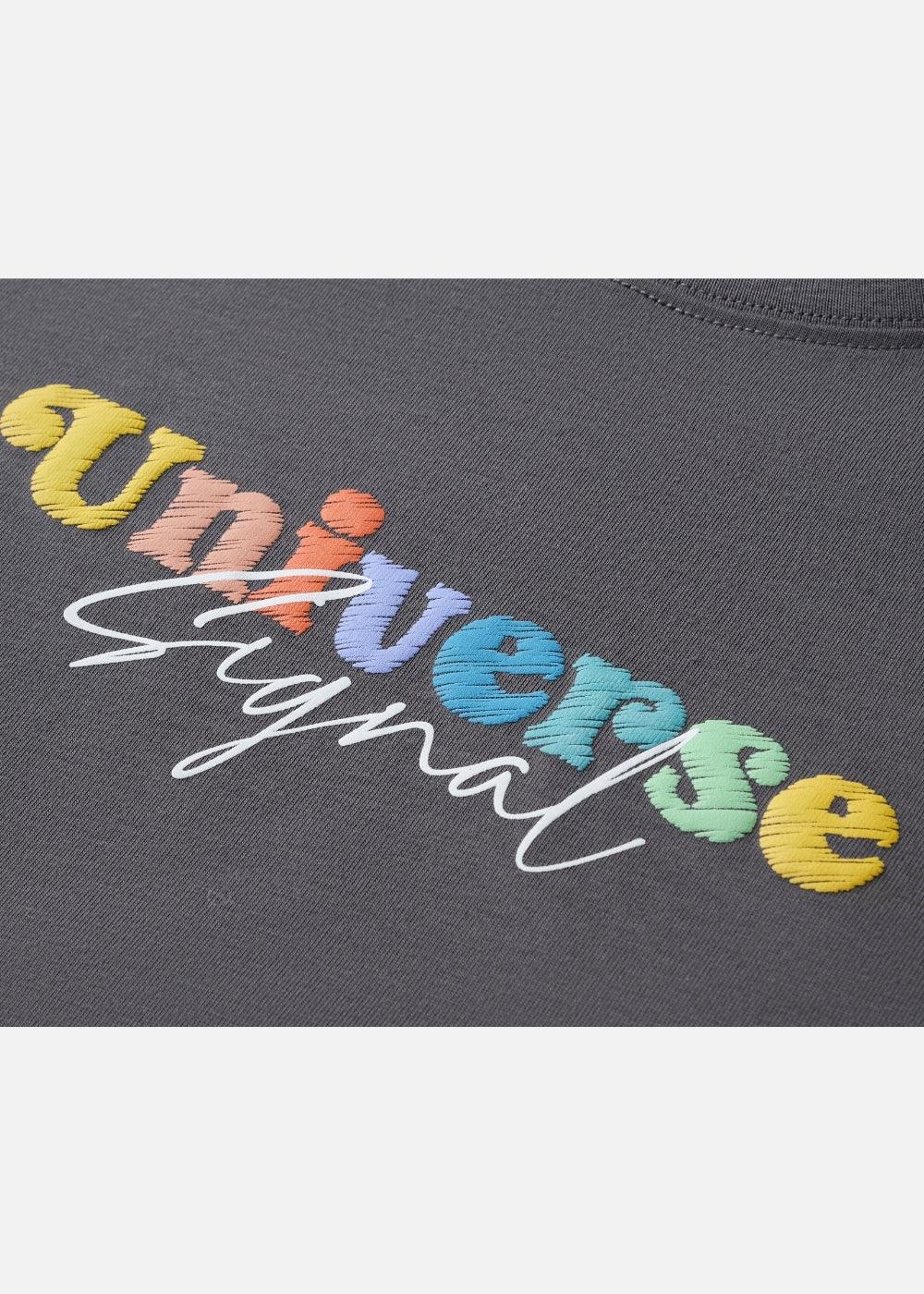 Áo Thun FlexFit™In Puff 3D Nổi "Universe" The No Style 210 Xám Đậm