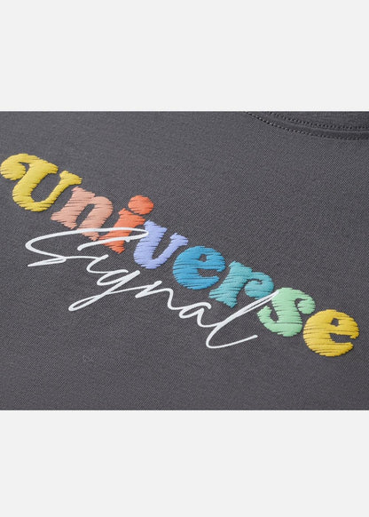 Áo Thun FlexFit™In Puff 3D Nổi "Universe" The No Style 210 Xám Đậm