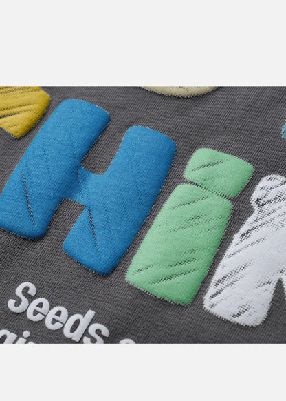 Áo Thun FlexFit™In Puff 3D Nổi "Universe" The No Style 210 Xám Đậm