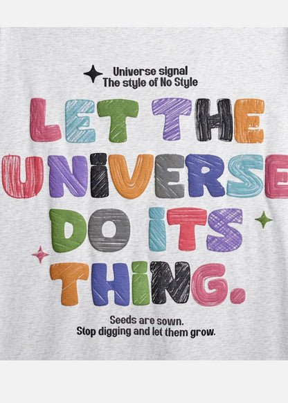 Áo Thun FlexFit™In Puff 3D Nổi "Universe" The No Style 210 Xám Nhạt