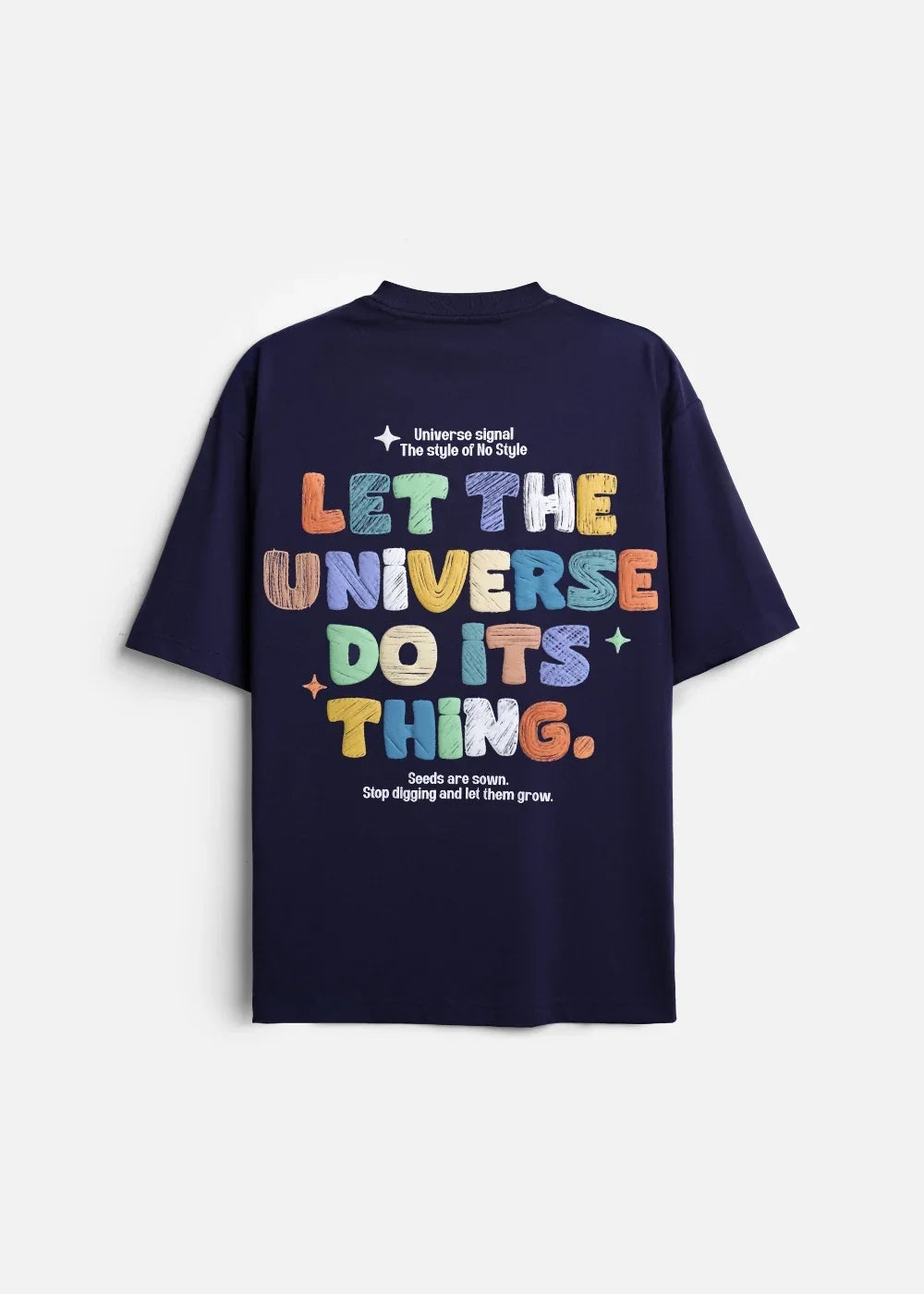 Áo Thun FlexFit™In Puff 3D Nổi "Universe" The No Style 210 Xanh Dương Đậm