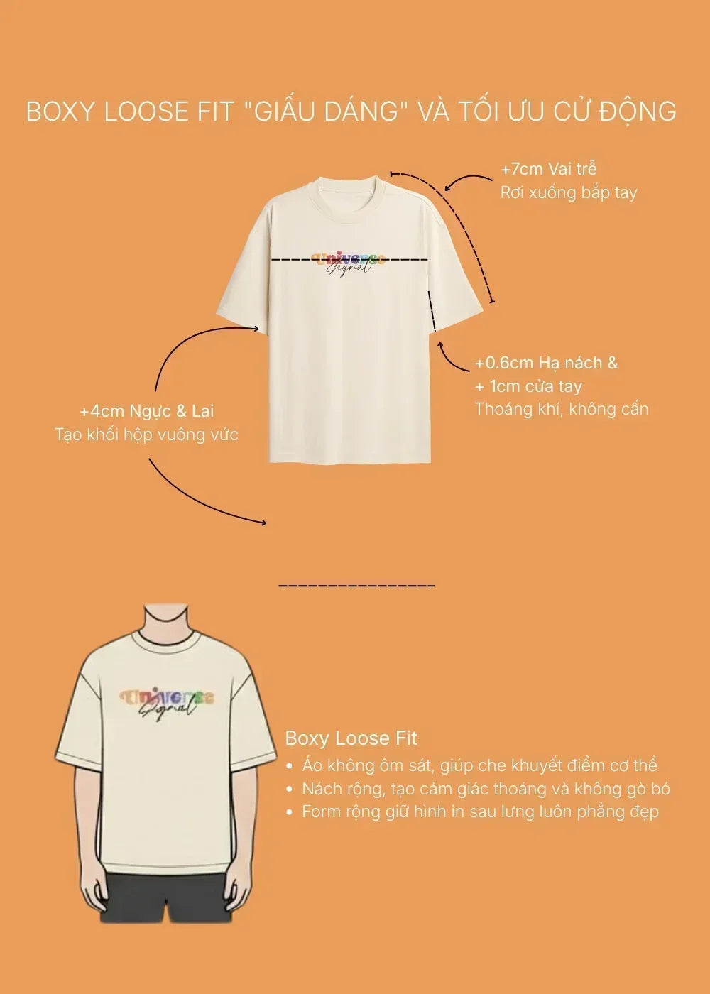 Áo Thun FlexFit™In Puff 3D Nổi "Universe" The No Style 210 Xám Đậm