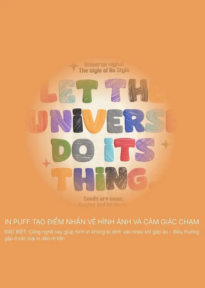 Áo Thun FlexFit™In Puff 3D Nổi "Universe" The No Style 210 Xám Đậm