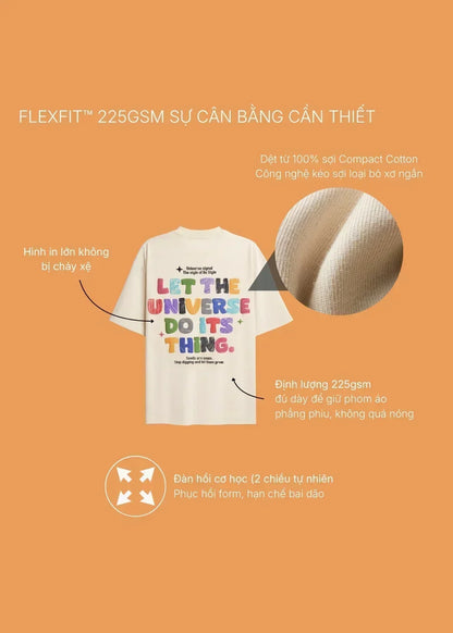 Áo Thun FlexFit™In Puff 3D Nổi "Universe" The No Style 210 Xám Đậm