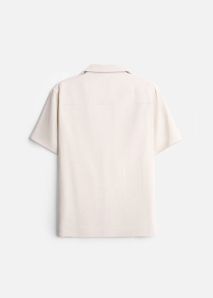 Áo Sơ Mi Tay Ngắn AirDry™ Hiệu Ứng Linen Mềm Mịn Giải Nhiệt The No Style 216 Nâu Nhạt