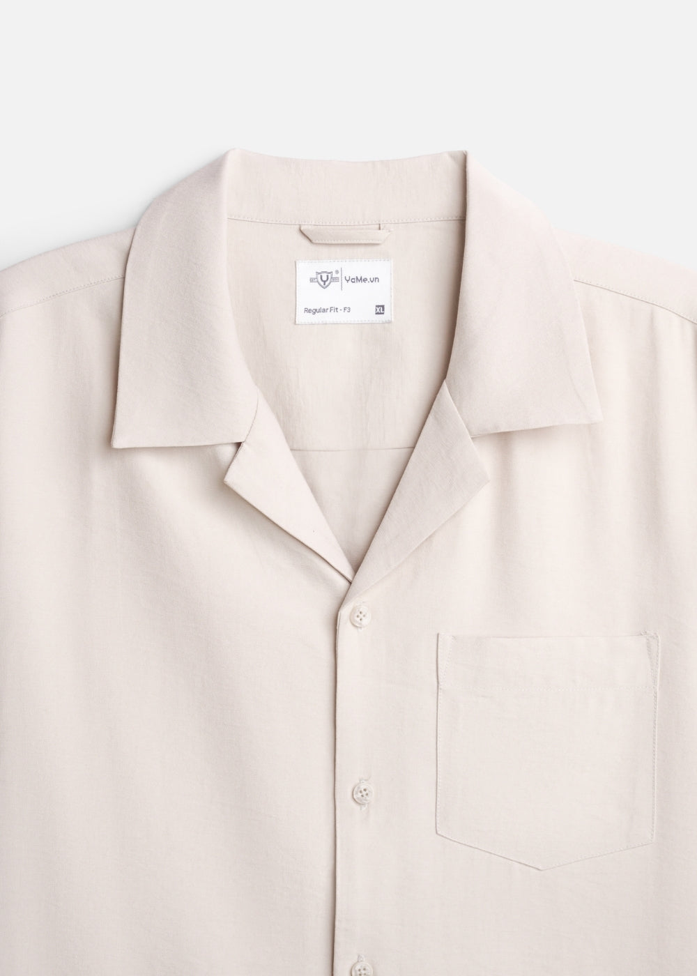 Áo Sơ Mi Tay Ngắn AirDry™ Hiệu Ứng Linen Mềm Mịn Giải Nhiệt The No Style 216 Nâu Nhạt