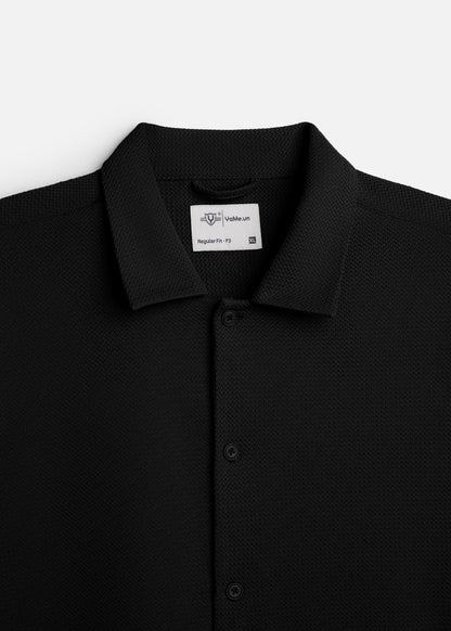 Áo Sơ Mi Tay Ngắn AirDry™ Siêu Thoáng The No Style 217 Đen