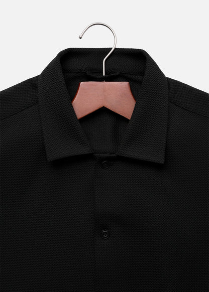 Áo Sơ Mi Tay Ngắn AirDry™ Siêu Thoáng The No Style 217 Đen