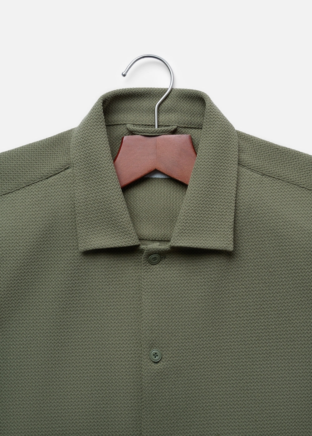 Áo Sơ Mi Tay Ngắn AirDry™ Siêu Thoáng The No Style 217 Xanh Lá Đậm