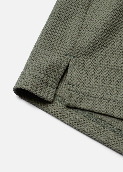 Áo Sơ Mi Tay Ngắn AirDry™ Siêu Thoáng The No Style 217 Xanh Lá Đậm