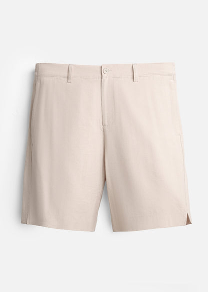 Quần Short Linen Thoáng Mát The No Style 219 Nâu Nhạt