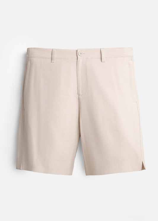 Quần Short Linen Thoáng Mát The No Style 219 Nâu Nhạt