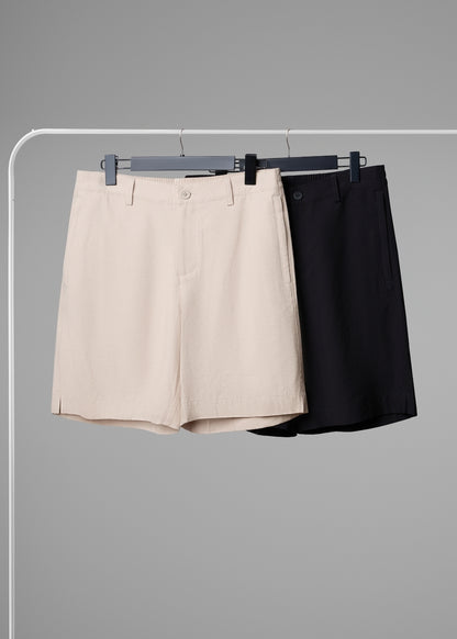 Quần Short Linen Thoáng Mát The No Style 219 Nâu Nhạt