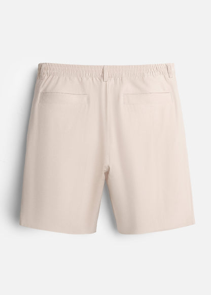 Quần Short Linen Thoáng Mát The No Style 219 Nâu Nhạt