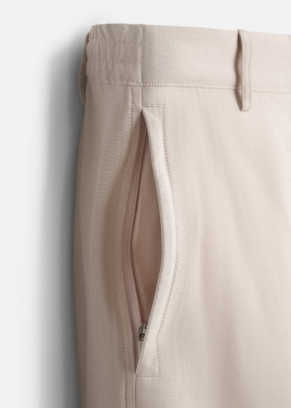 Quần Short Linen Thoáng Mát The No Style 219 Nâu Nhạt