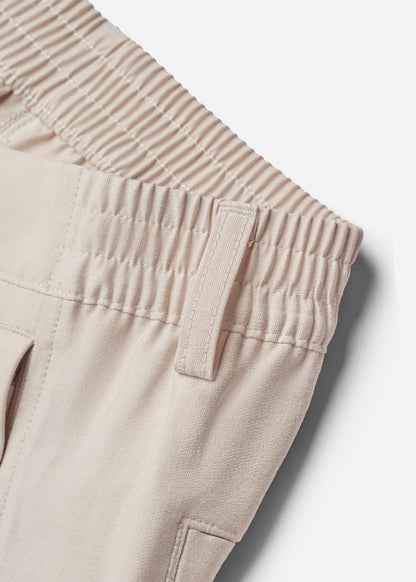 Quần Short Linen Thoáng Mát The No Style 219 Nâu Nhạt