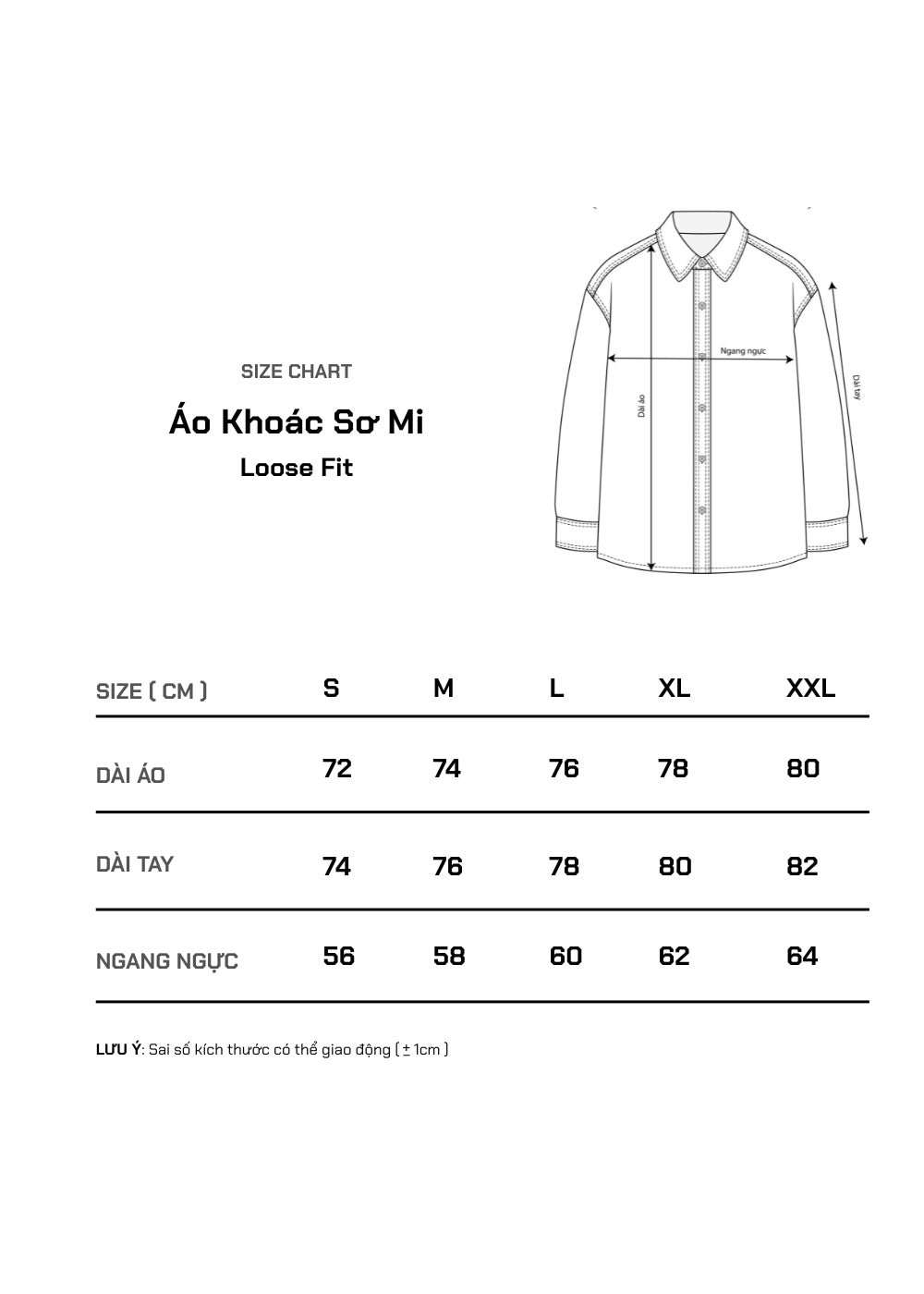 Áo Sơ Mi Khoác EasyCare™ Nhanh Khô Boxy Shape The No Style 221 Đen