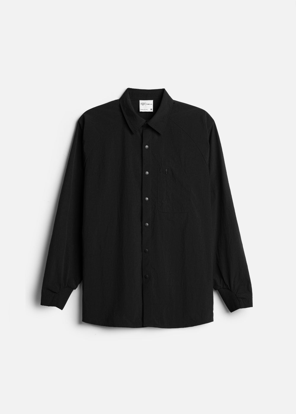 Áo Sơ Mi Khoác EasyCare™ Nhanh Khô Boxy Shape The No Style 221 Đen