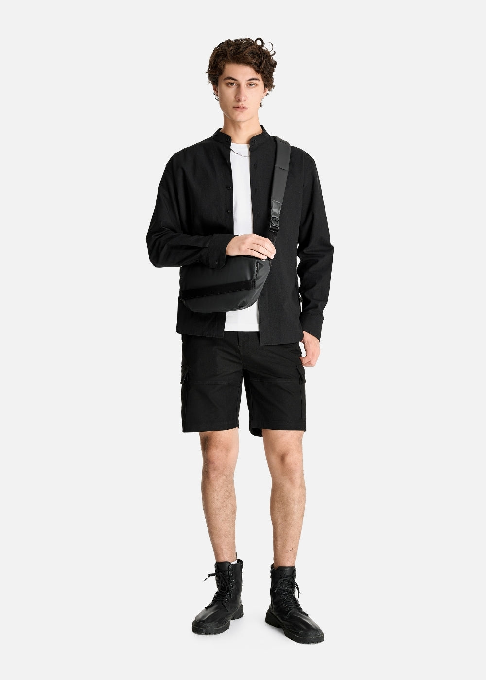 Áo Sơ Mi Khoác Thoáng Khí Ngăn Mùi The No Style 222 Đen