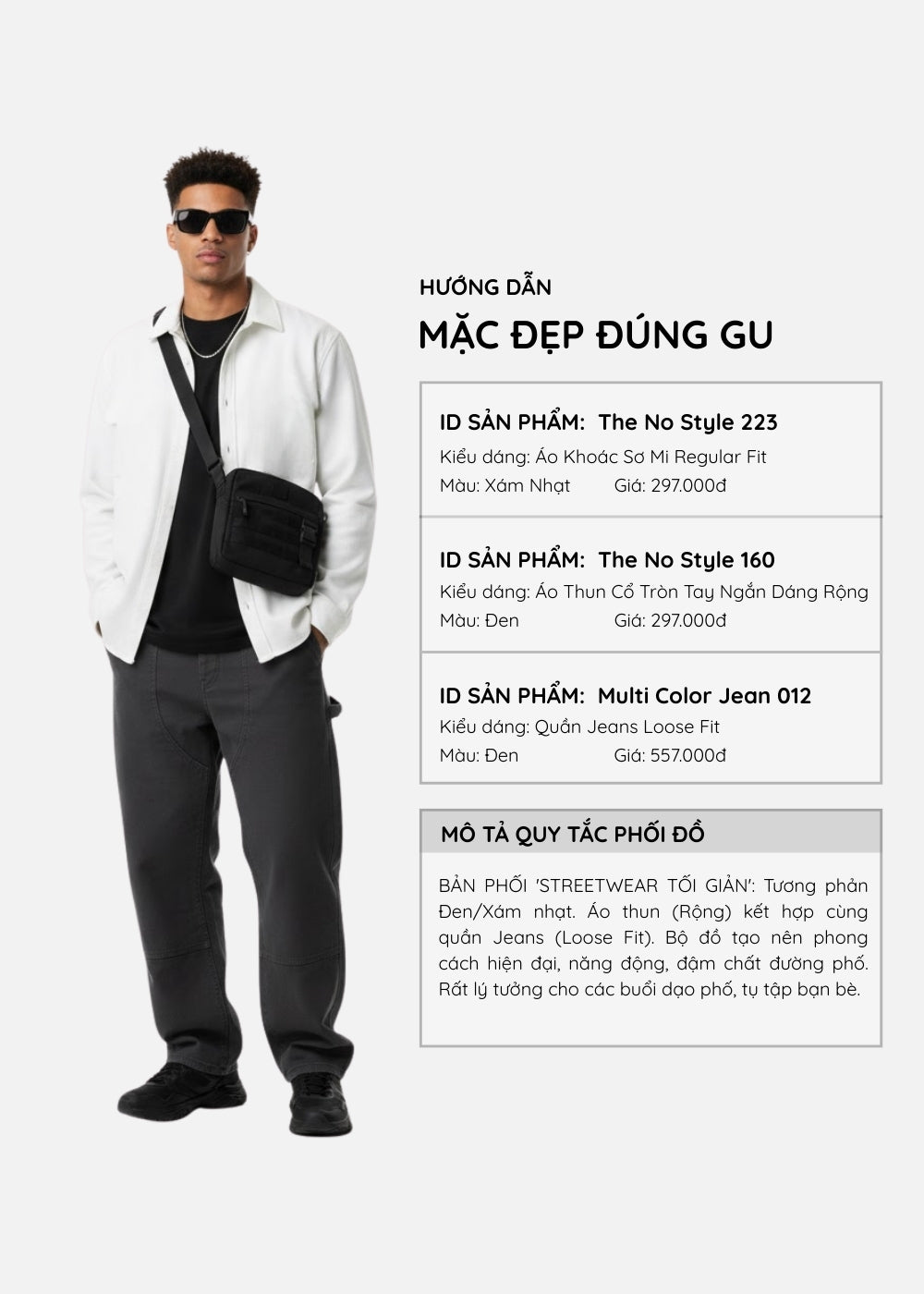 Áo Sơ Mi Khoác OXFORD Thoáng Khí Ít Nhăn The No Style 223 Xám Nhạt