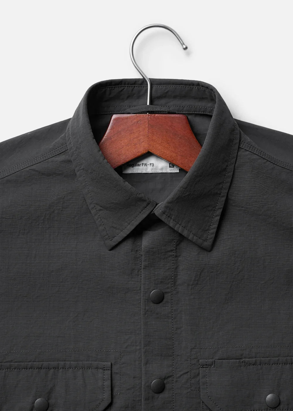 Áo Sơ Mi Khoác RainShield™ Vải Ripstop Bền Trượt Nước The No Style 228 Xám Đậm