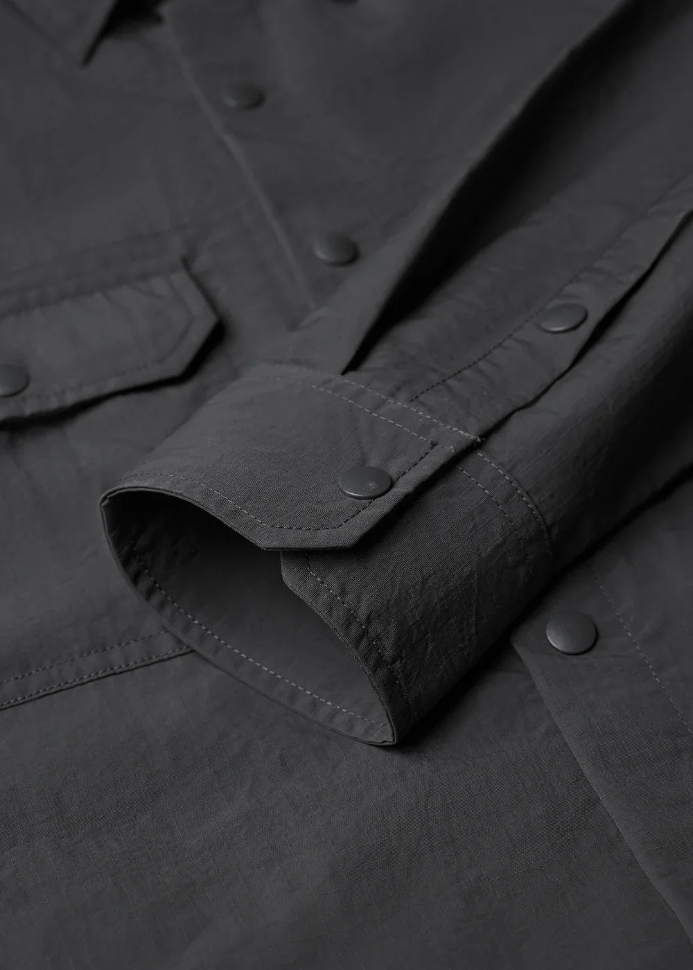 Áo Sơ Mi Khoác RainShield™ Vải Ripstop Bền Trượt Nước The No Style 228 Xám Đậm