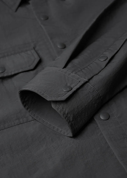 Áo Sơ Mi Khoác RainShield™ Vải Ripstop Bền Trượt Nước The No Style 228 Xám Đậm