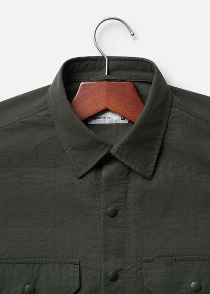 Áo Sơ Mi Khoác RainShield™ Vải Ripstop Bền Trượt Nước The No Style 228 Xanh Lá Đậm