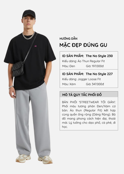 Áo Thun Neon AI The No Style 230 Đen