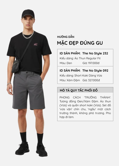 Áo Thun Neon AI The No Style 232 Đen