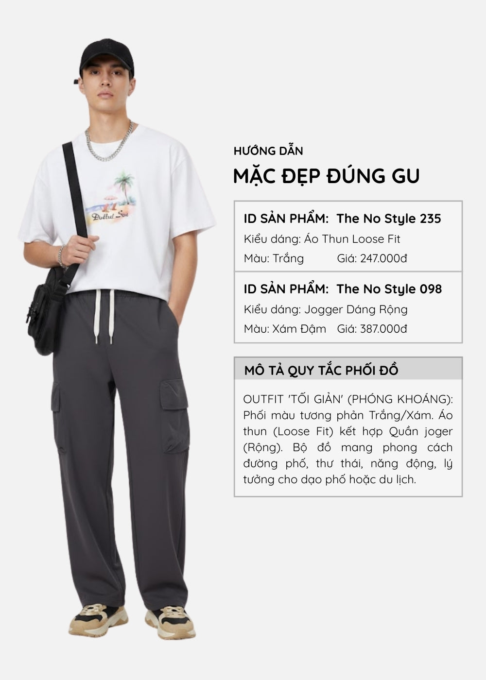 Áo Thun “ Đallat Sea” The No Style 235 Trắng