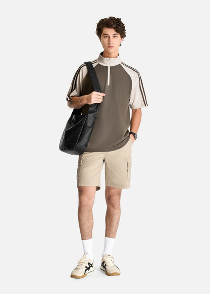 Áo Polo Raglan Mát Mềm Mại The No Style 240 Nâu Xám