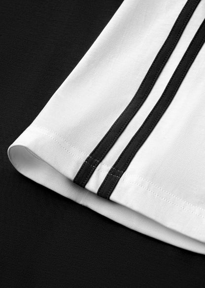 Áo Polo Raglan Mát Mềm Mại The No Style 240 Đen Trắng