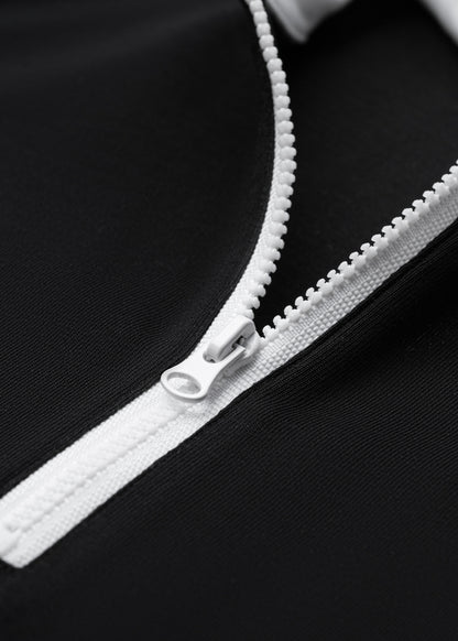 Áo Polo Raglan Mát Mềm Mại The No Style 240 Đen Trắng