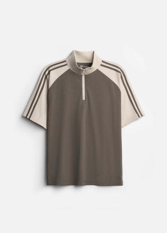 Áo Polo Raglan Mát Mềm Mại The No Style 240 Nâu Be