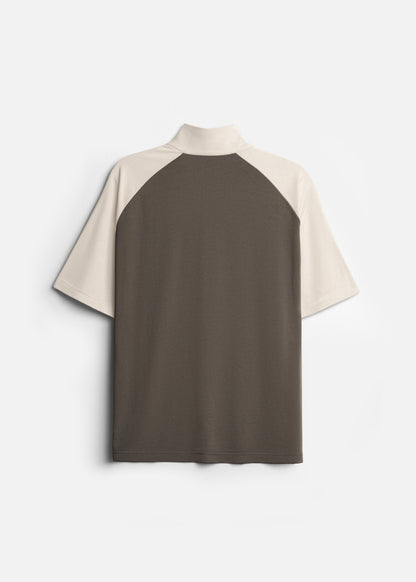 Áo Polo Raglan Mát Mềm Mại The No Style 240 Nâu Be