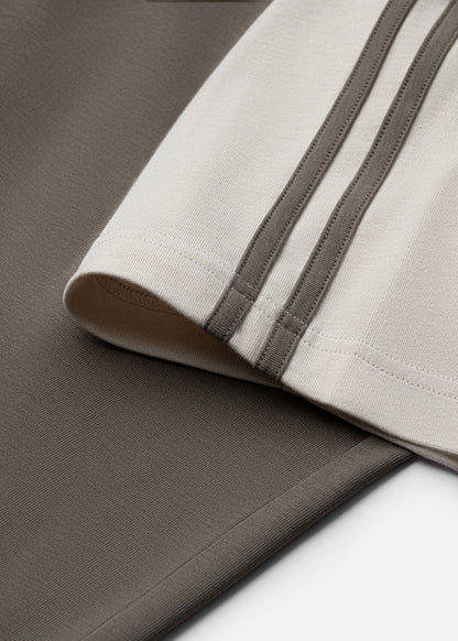 Áo Polo Raglan Mát Mềm Mại The No Style 240 Nâu Be