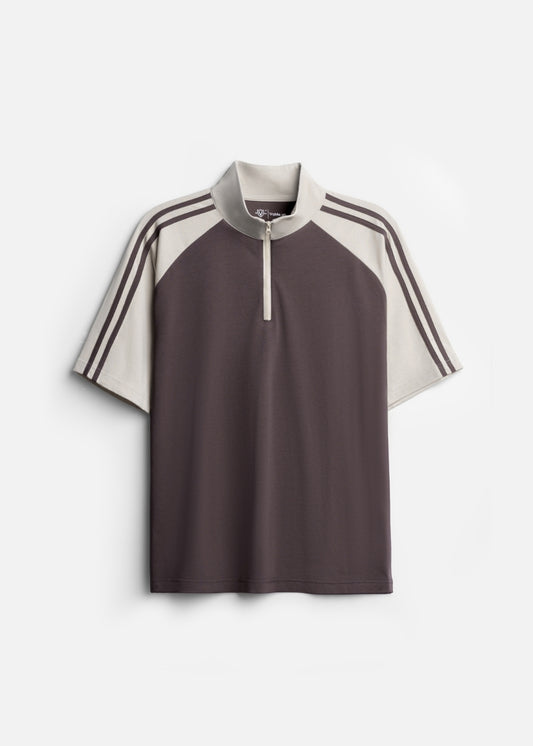 Áo Polo Raglan Mát Mềm Mại The No Style 240 Nâu Xám