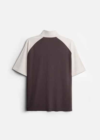 Áo Polo Raglan Mát Mềm Mại The No Style 240 Nâu Xám