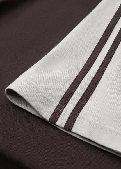 Áo Polo Raglan Mát Mềm Mại The No Style 240 Nâu Xám